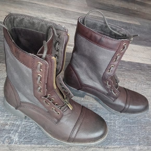 Steven Madden M-archer Combat Boots Sz 7M - Picture 2 of 11